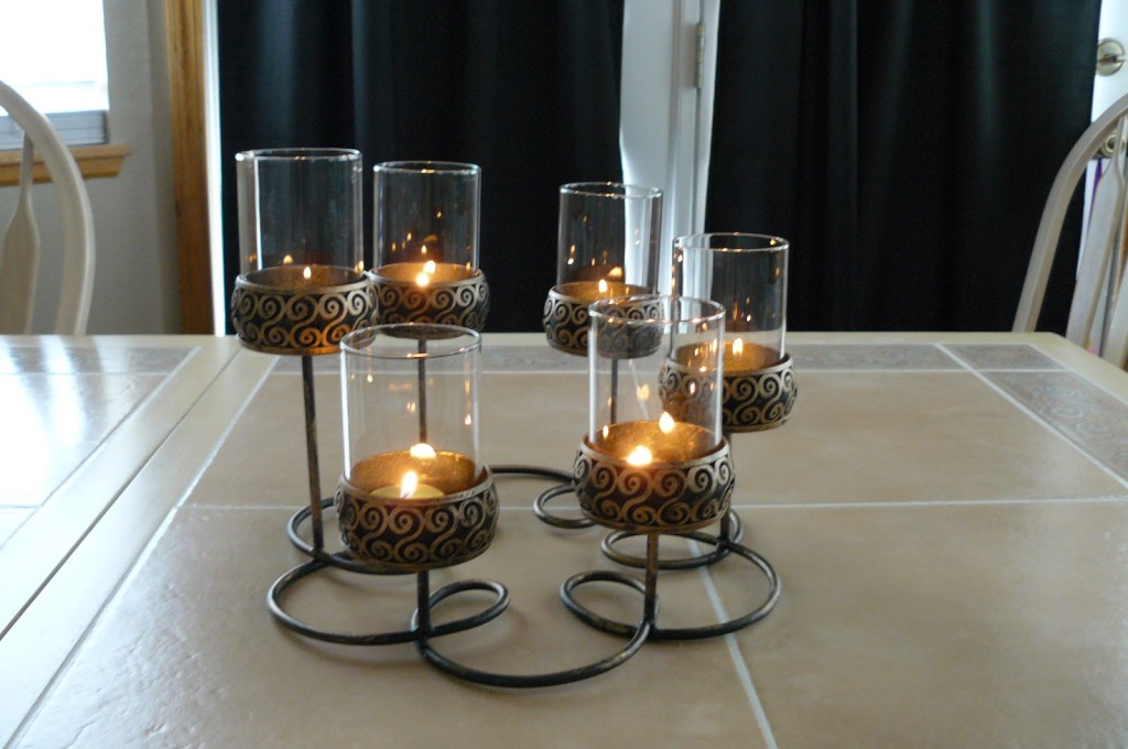 candelabra glass votive holders